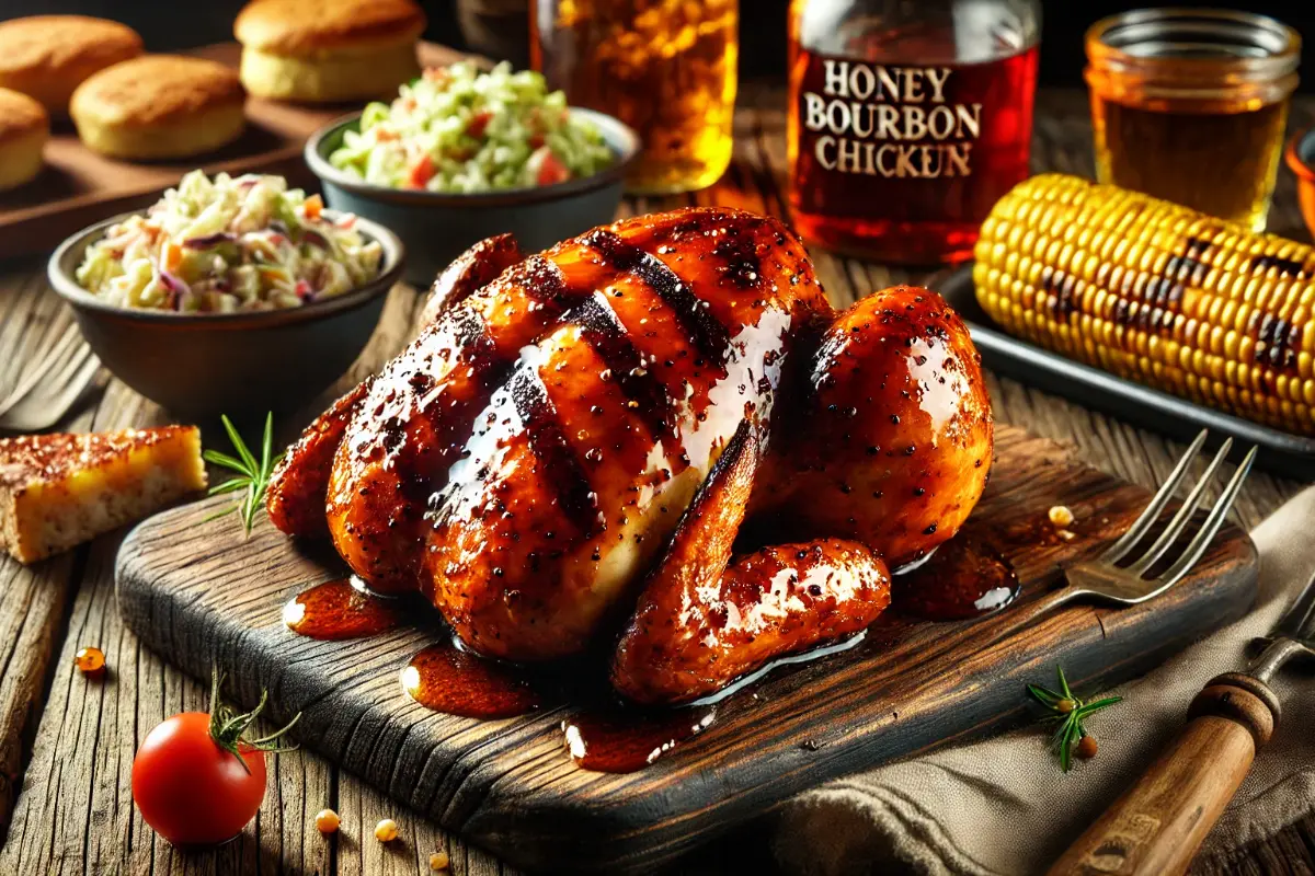 recipe for honey bourbon barbecue chicken