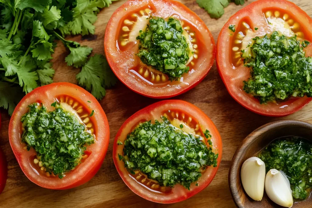 Tomato Halves Chimichurri Recipe