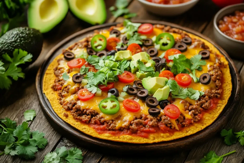 Mexican pizza recipe