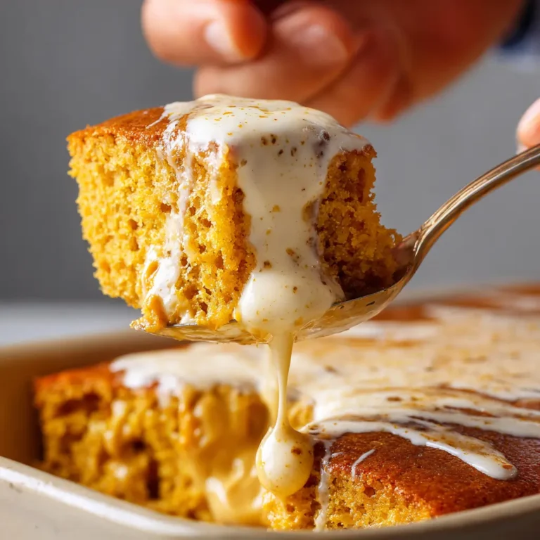 Pumpkin Poke Cake