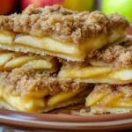Apple Pie Bars with Cinnamon Crumble