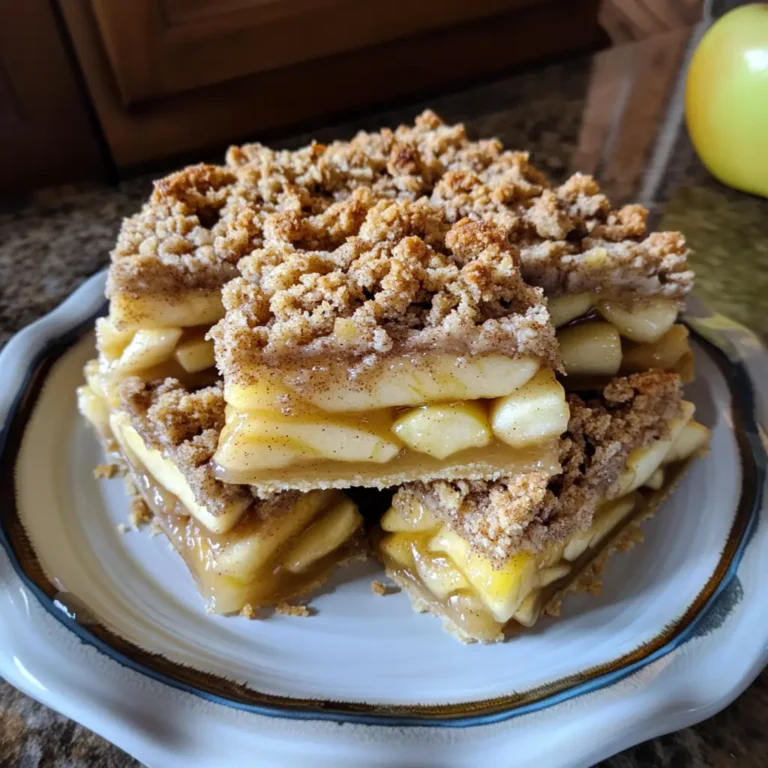 Apple Pie Bars with Cinnamon Crumble
