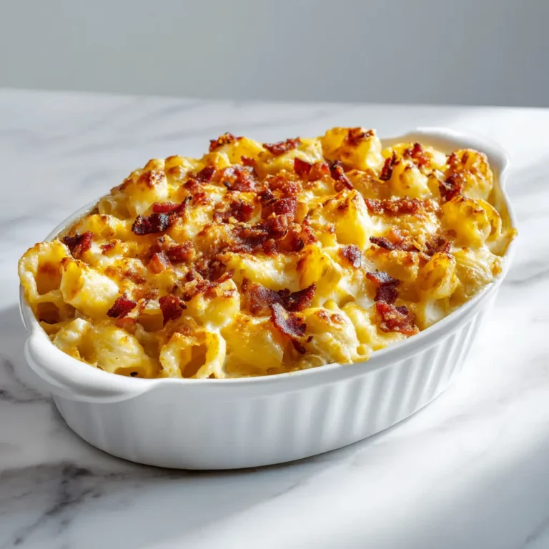 Mac and Cheese with Crispy Bacon Topping