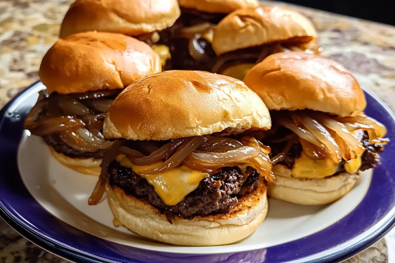 Smashburger Sliders with Caramelized Onions