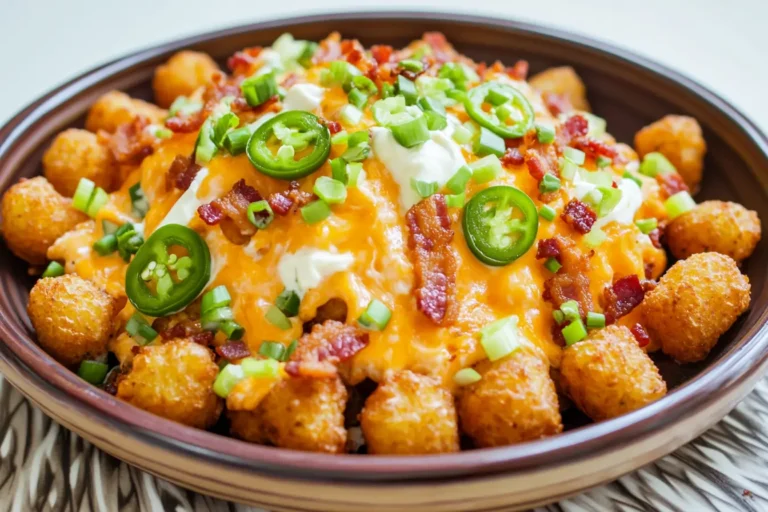 CHEESY TATER TOT NACHOS