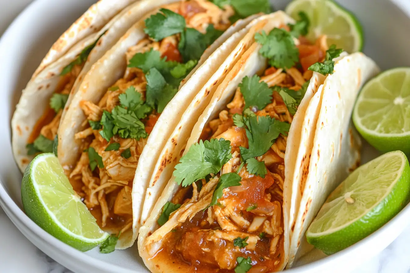 CHICKEN TINGA TACOS
