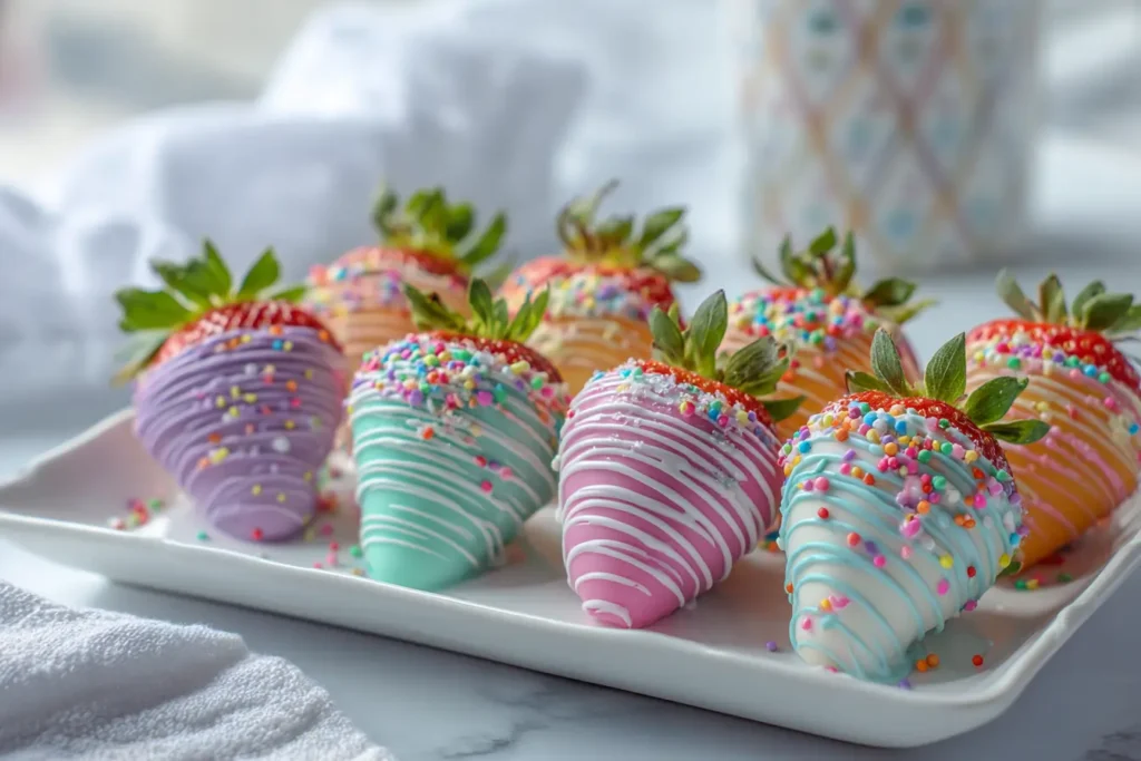 PASTEL DRIZZLE STRAWBERRIES