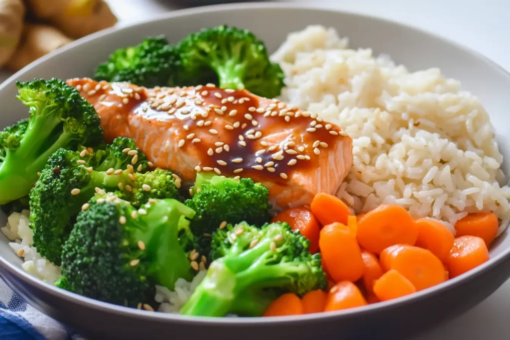 Teriyaki Salmon Bowls Recipe