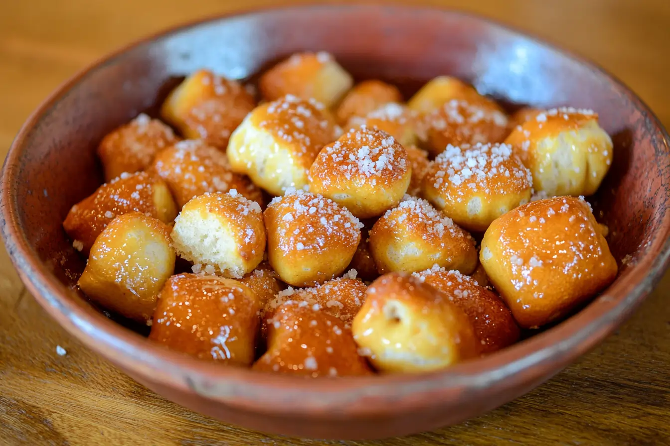 HOMEMADE SOFT PRETZEL BITES