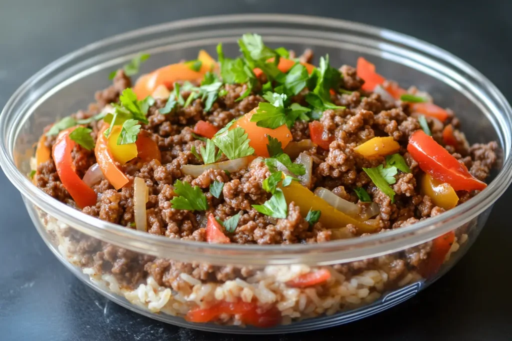 ground beef meal prep
