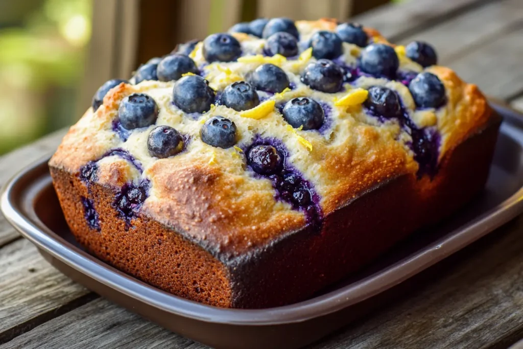 lemon blueberry sourdough bread