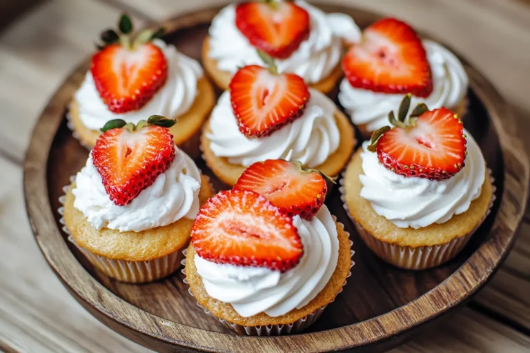 STRAWBERRY SHORTCAKE CUPCAKES
