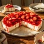 NO BAKE STRAWBERRY CHEESECAKE FOR HOT SUMMER DAYS ☀️