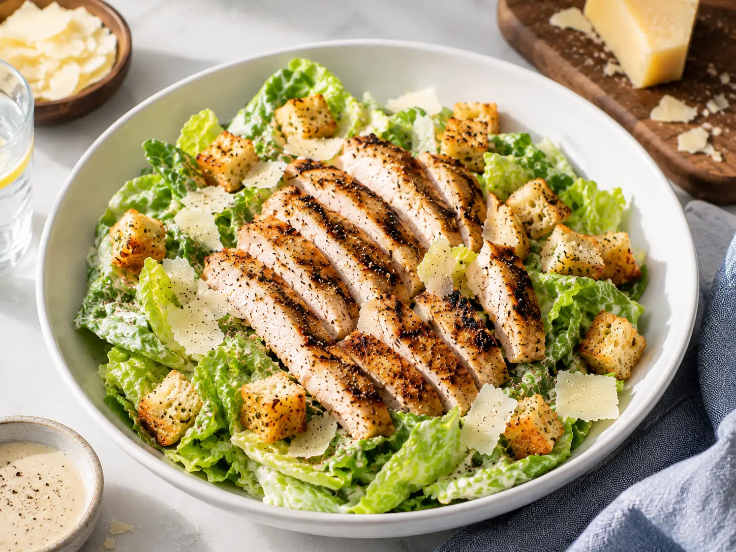 GRILLED CHICKEN CAESAR SALAD FOR EASY DINNERS ✨