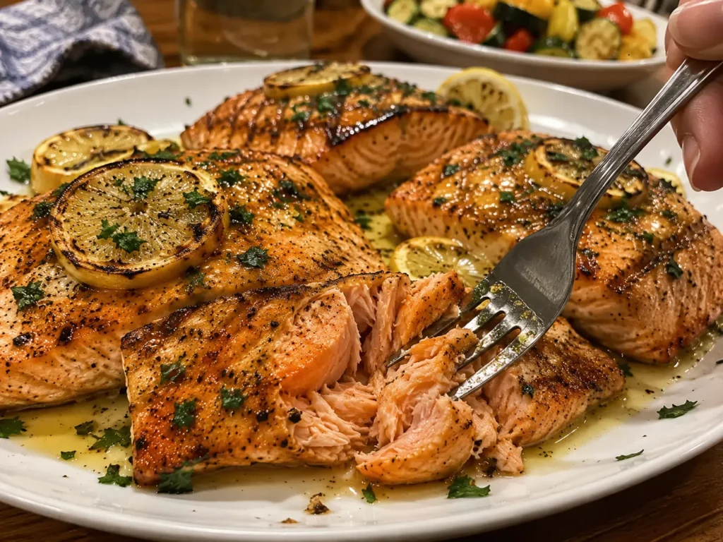 GRILLED SALMON WITH LEMON READY IN 20 MINUTES ⏱️