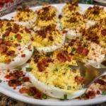 DEVILED EGGS WITH BACON FOR THE PERFECT PARTY APPETIZER 🥓