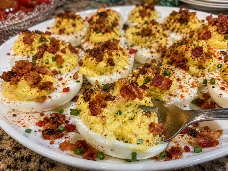 DEVILED EGGS WITH BACON FOR THE PERFECT PARTY APPETIZER 🥓