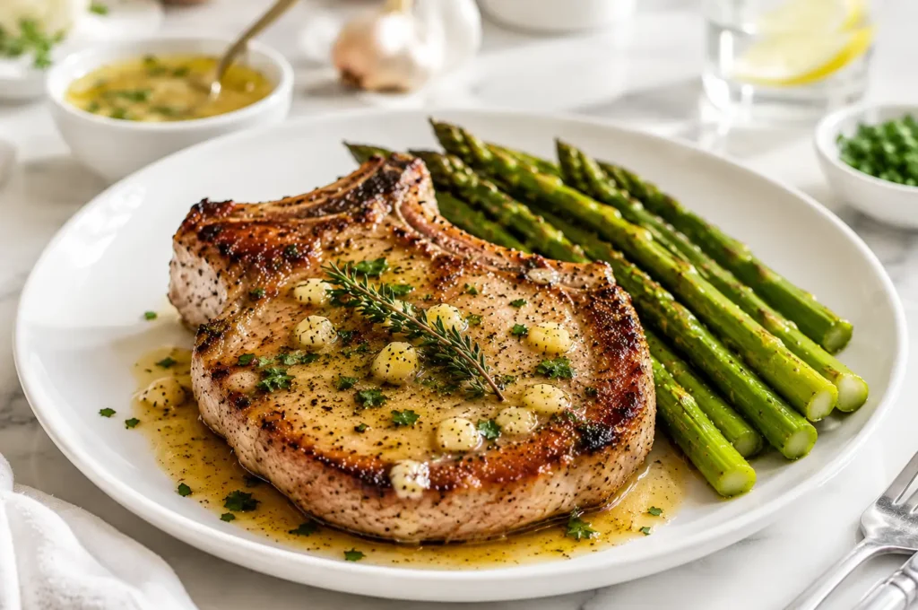 GARLIC BUTTER PORK CHOPS