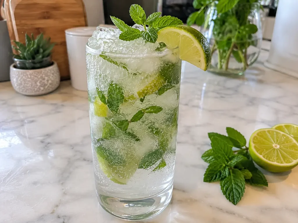VIRGIN MOJITO MOCKTAIL FOR HEALTHY SUMMER DRINKS 🥤