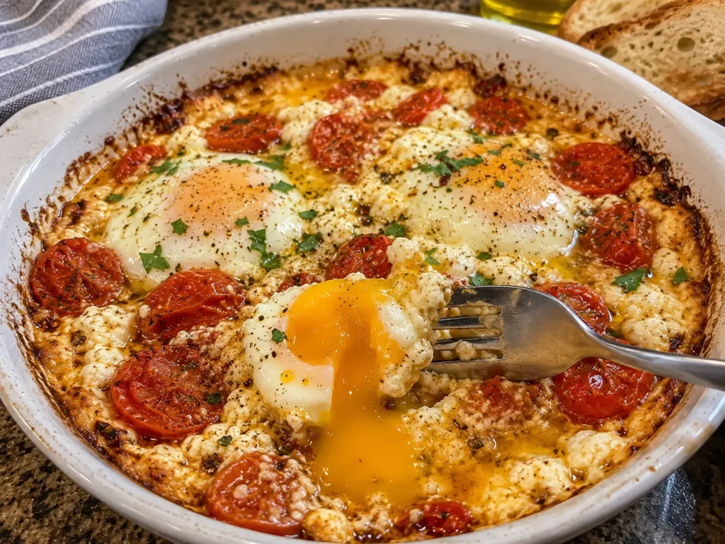 BAKED FETA EGGS THAT EVERYONE WILL LOVE ❤️