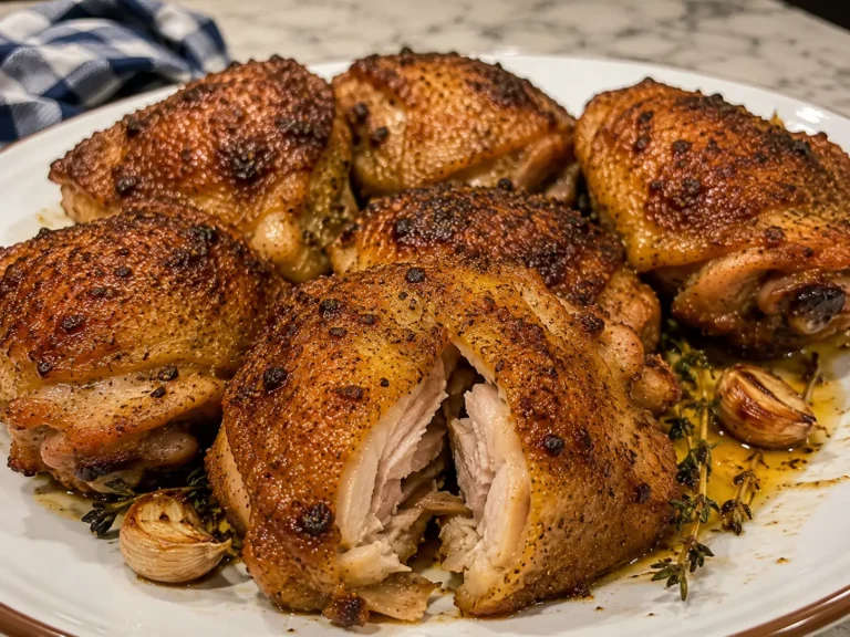 CRISPY BAKED CHICKEN THIGHS