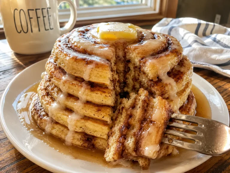 CINNAMON ROLL PANCAKES RECIPE READY IN 30 MINUTES ⏱️