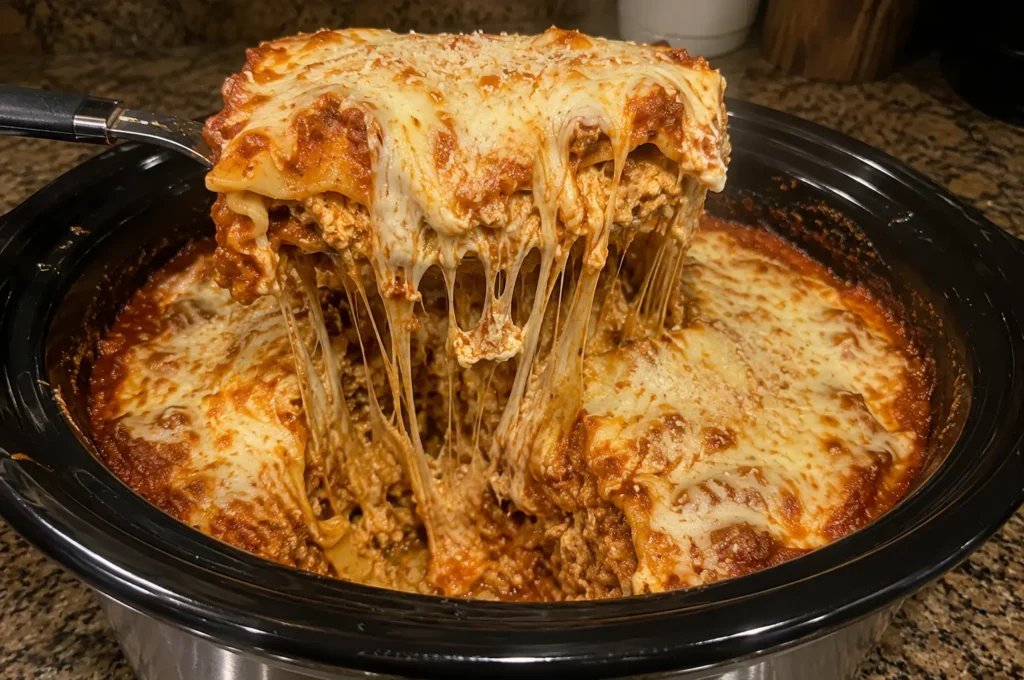 SLOW COOKER LASAGNA RECIPE THAT EVERYONE WILL LOVE 😍