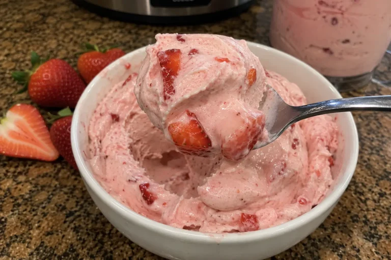NINJA CREAMI STRAWBERRY ICE CREAM IN JUST A FEW SIMPLE STEPS ❤️