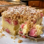 RHUBARB COFFEE CAKE EVERY FAMILY WILL LOVE ❤️