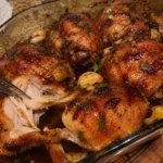 HONEY GARLIC CHICKEN THIGHS BAKED TO PERFECTION 😍