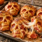 HALLOWEEN PIZZA SKULLS RECIPE FOR A SPOOKY PARTY