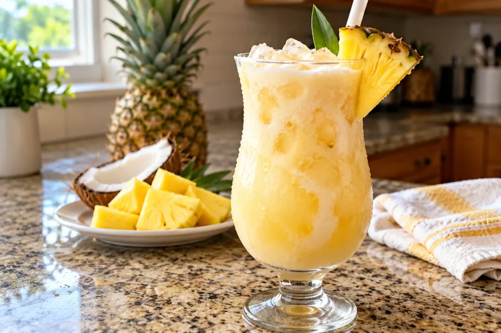 PINEAPPLE COCONUT MOCKTAIL THAT TASTES LIKE VACATION 🌴