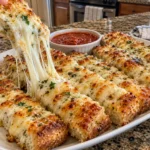CHEESY GARLIC BREADSTICKS EVERYONE WILL LOVE AT PARTIES