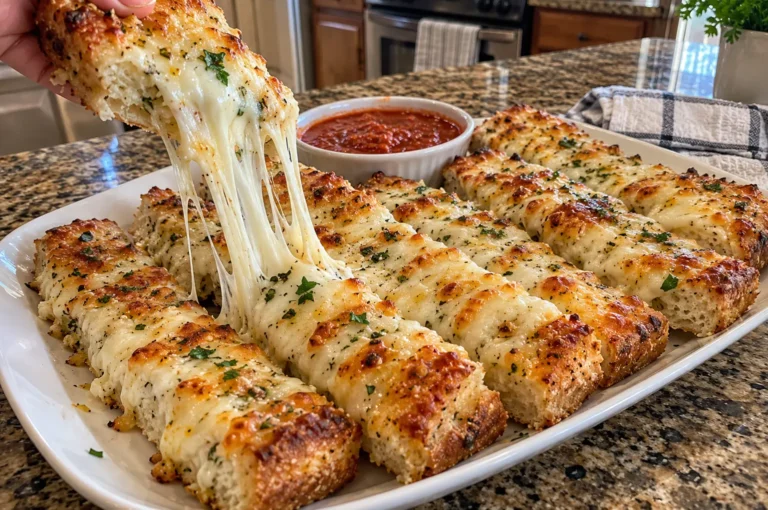 CHEESY GARLIC BREADSTICKS EVERYONE WILL LOVE AT PARTIES