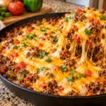 CHEESY TACO SKILLET RECIPE