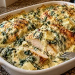 CREAMY SPINACH ARTICHOKE CHICKEN RECIPE