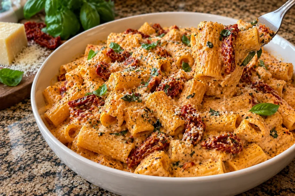 CREAMY SUNDRIED TOMATO PASTA RECIPE