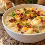 SLOW COOKER CREAMY POTATO SOUP RECIPE FOR COLD WEATHER