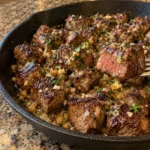 GARLIC BUTTER STEAK BITES RECIPE