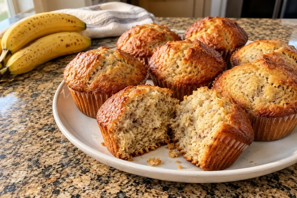 BANANA BREAD MUFFINS RECIPE FOR BUSY MORNING BREAKFASTS