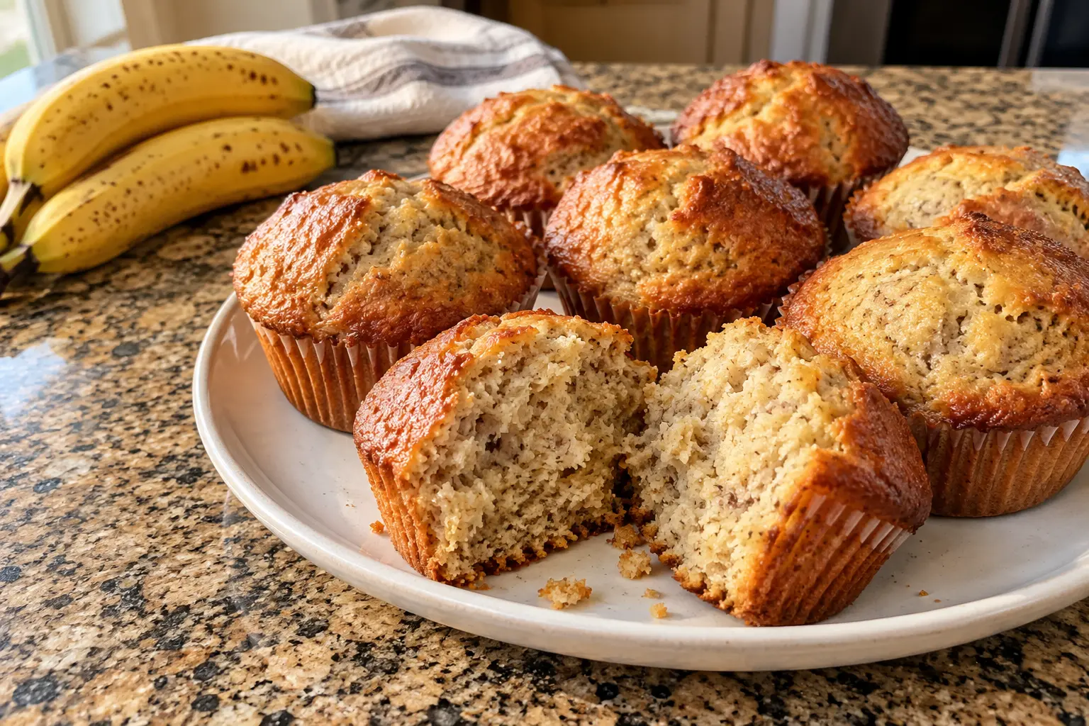 BANANA BREAD MUFFINS RECIPE FOR BUSY MORNING BREAKFASTS