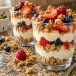 YOGURT GRANOLA PARFAIT RECIPE FOR AN EASY BREAKFAST