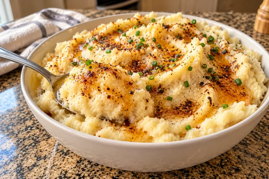 BROWN BUTTER MASHED POTATOES FOR THANKSGIVING DINNER