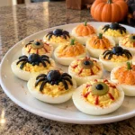 HALLOWEEN DEVILED EGGS RECIPE FOR FUN FAMILY PARTIES